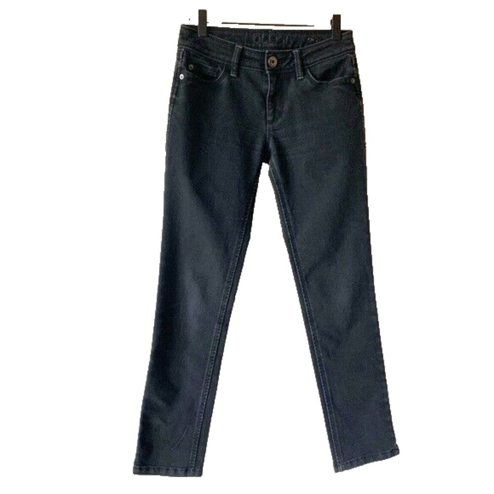 DL1961 Angel Jeans Mid Rise Skinny Ankle Black Onyx Women's Size 25